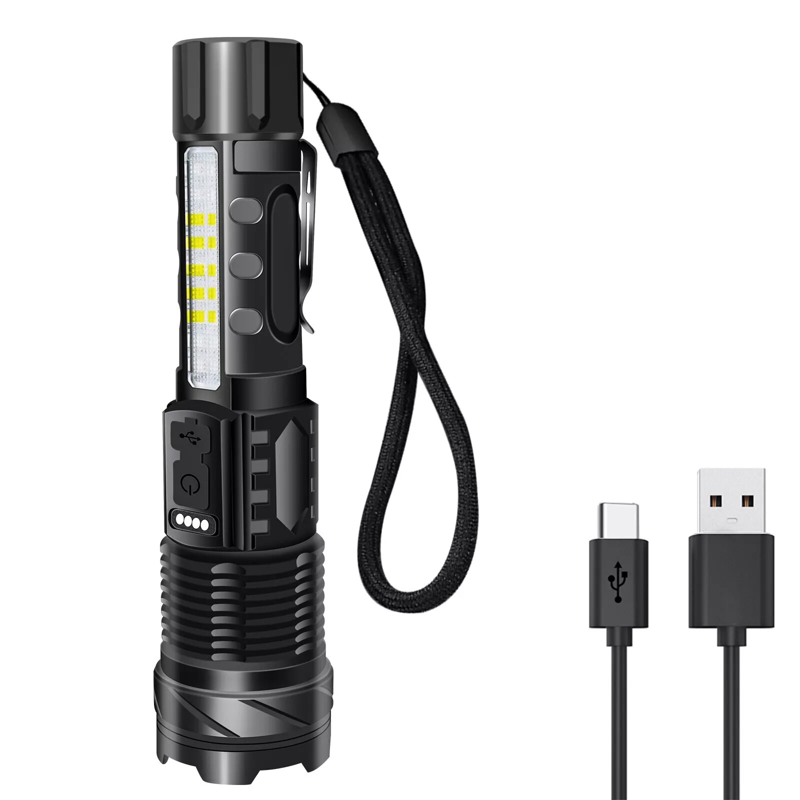 990000000Lumen Super Bright LED Flashlight Tactical Work Lights Rechargeable NEW