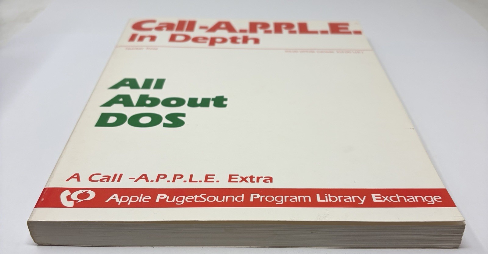 Call-A.P.P.L.E. Book No. Three All About DOS Computer User Group Circa 1978