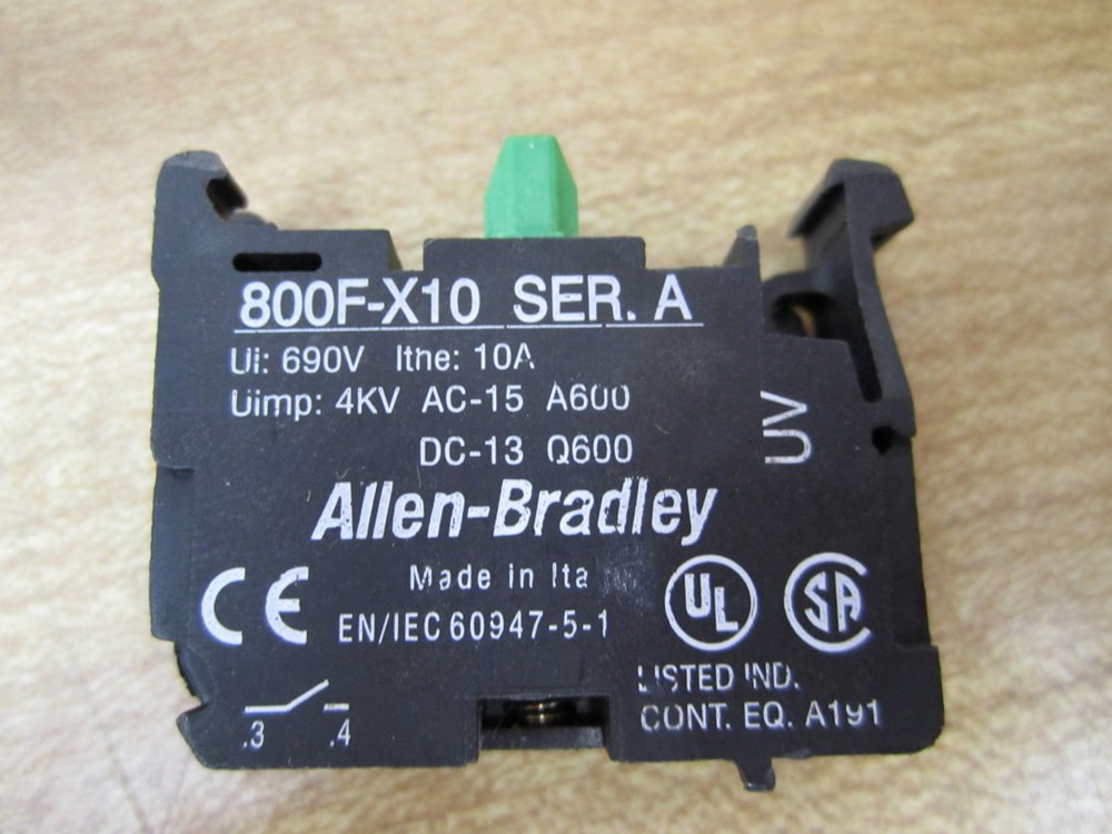 Allen Bradley 800F-X10 Contact Block 800F-X1O