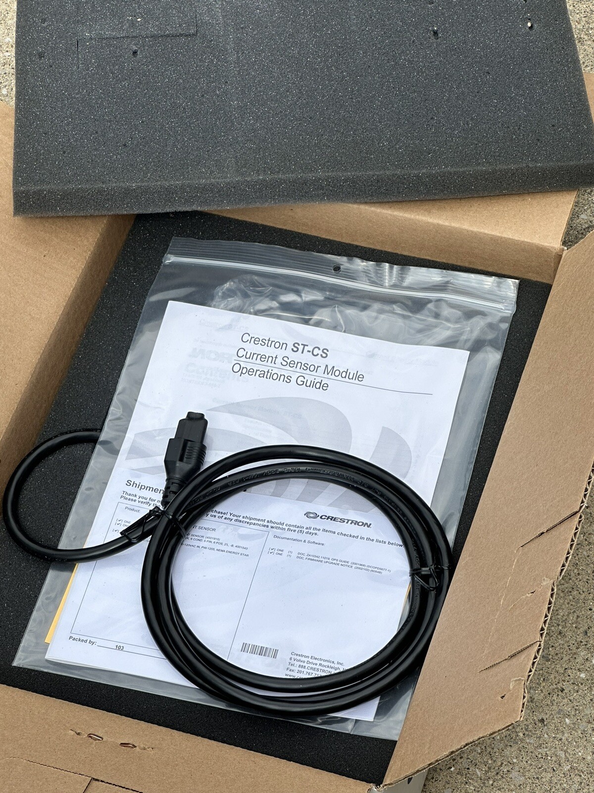 Crestron ST-CS 6501250 Current Sensor Sealed Box New