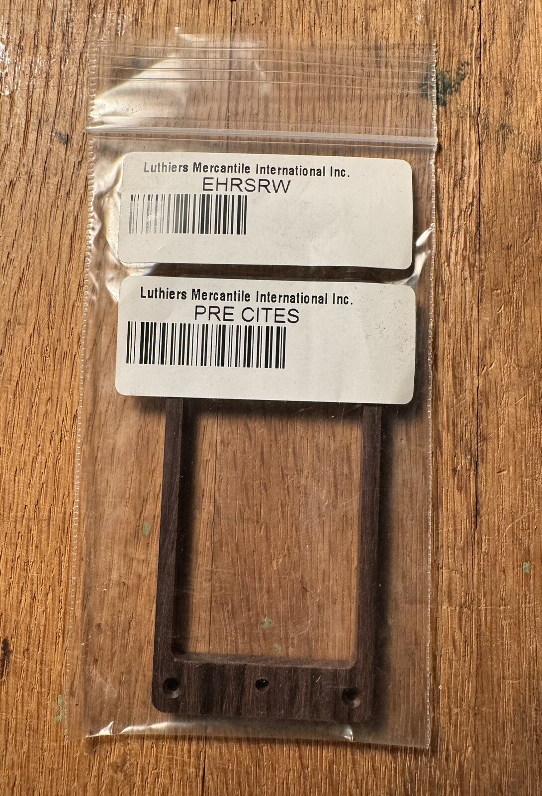 Luthiers Merchantile EHRSRW - Indian Rosewod Short Humbucker Pickup Ring NOS