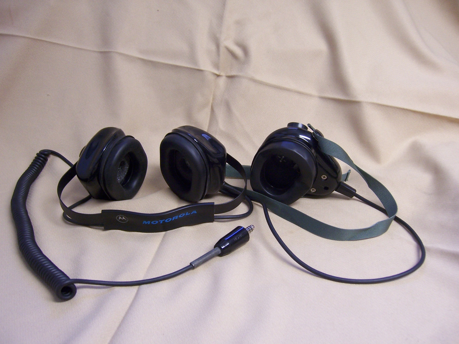Motorola NMN6065A Behind neck Over Mouth HeadPHONE helicopter pilot Nexus U-93A