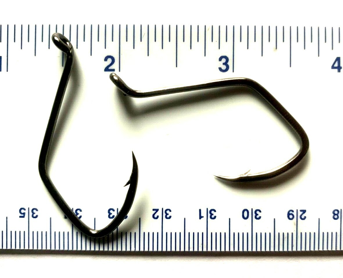 50 Matzuo 141010 Black Chrome Sickle Octopus Fish Hooks size 6/0