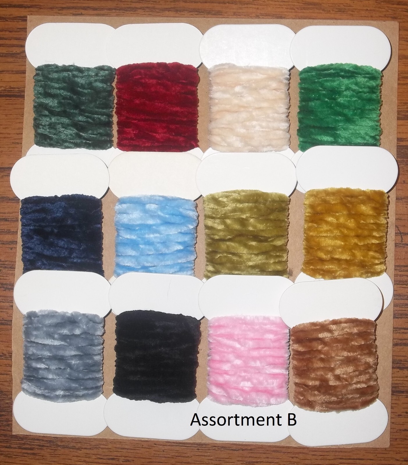 Medium Chenille Assortment - Fly Tying - 12/24 Piece - 36 / 72 Yards