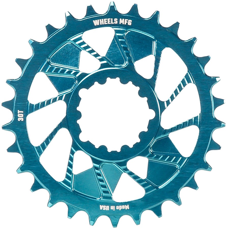 Wheels Manufacturing Direct Mount Chainring - 30t, SRAM 3-Bolt Direct Mount,