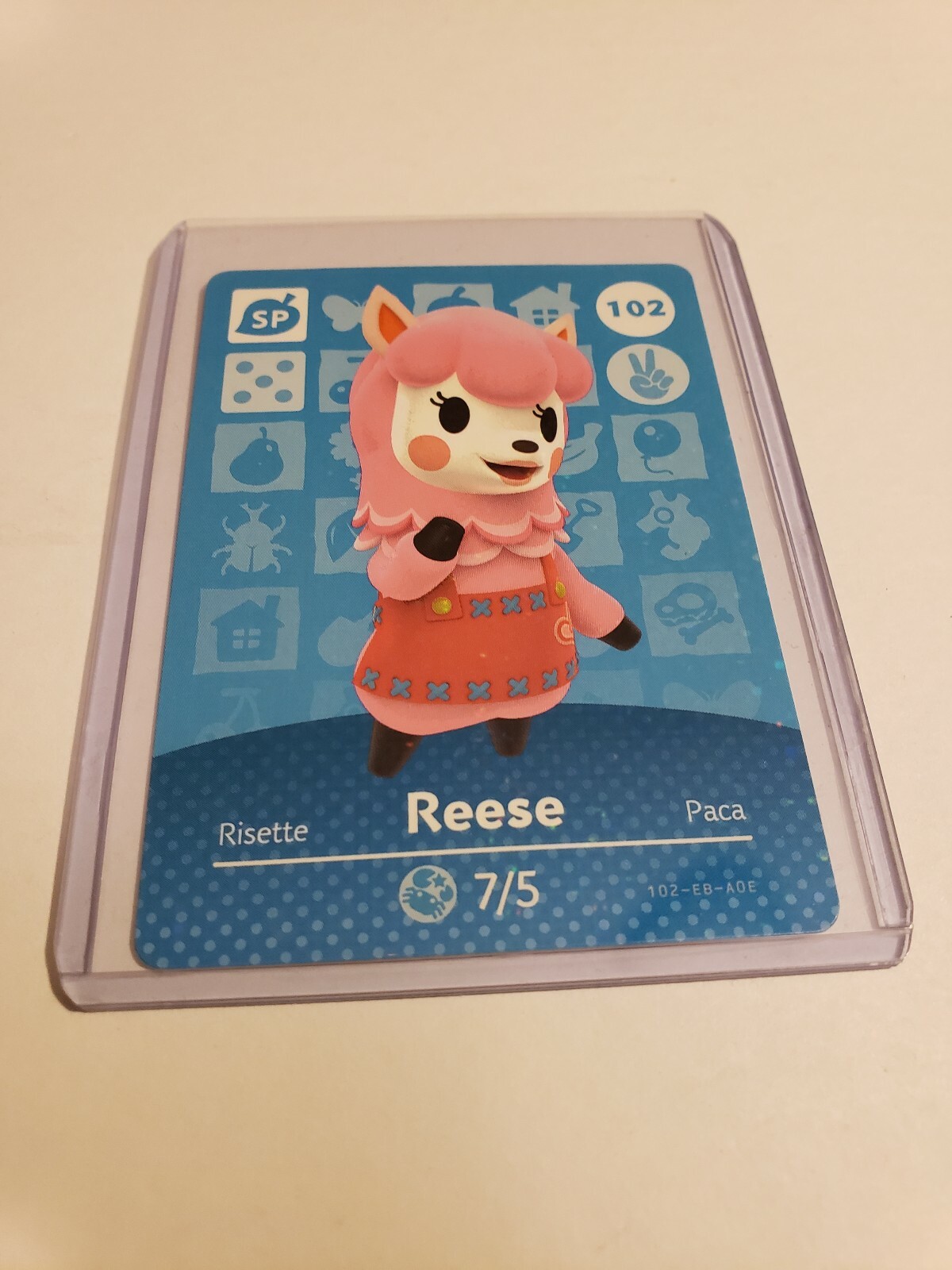 !SUPER SALE! Reese # 102 Animal Crossing Amiibo Card Series 2 MINT NEVER SCANNED