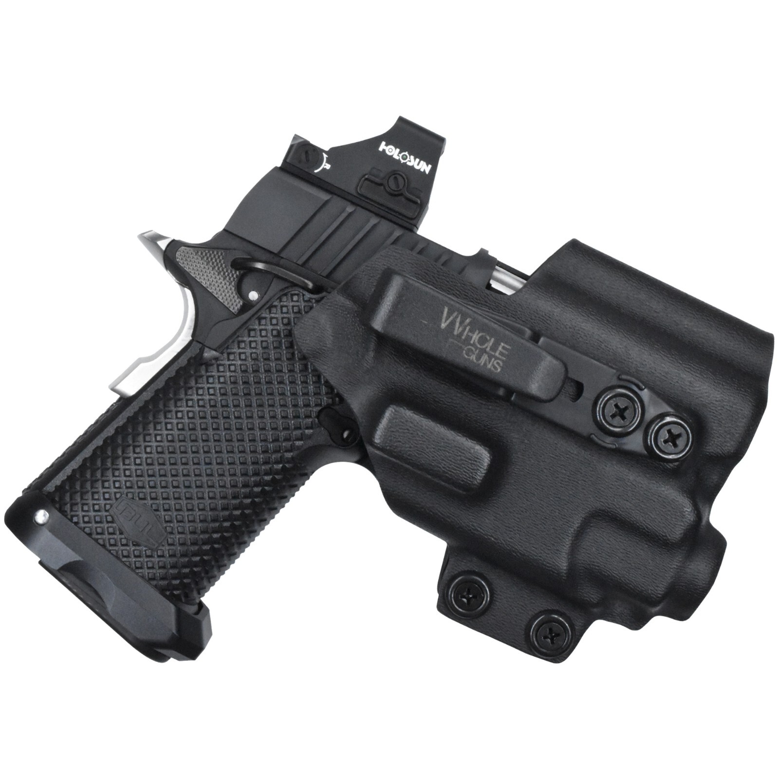 IWB TUCKABLE RED DOT READY + CLAW Holster Fits BUL ARMORY SAS II 3.25'' + TLR8AG