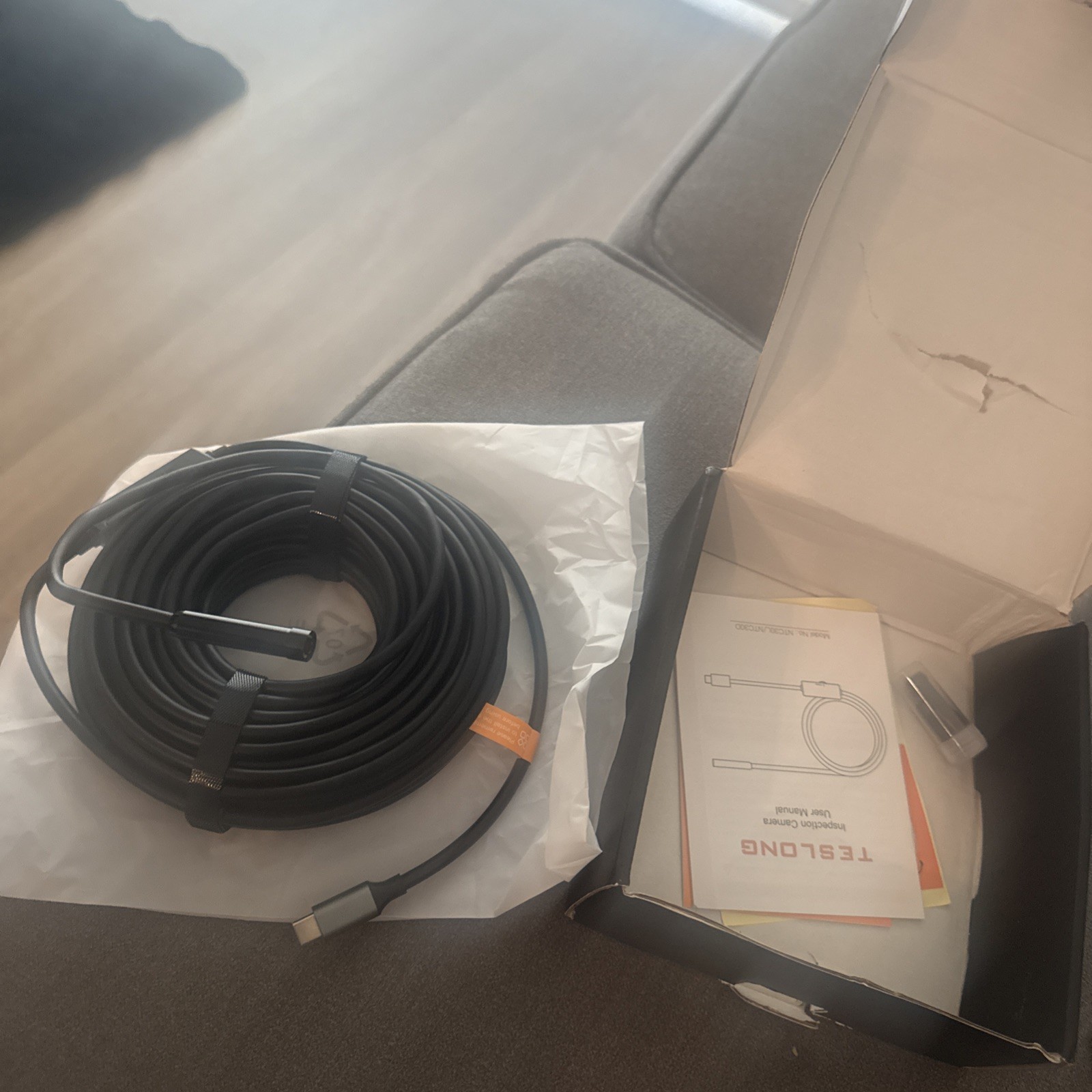 Endoscope Camera Teslong USB-C Borescope Inspection Camera for iPhone 15 Android