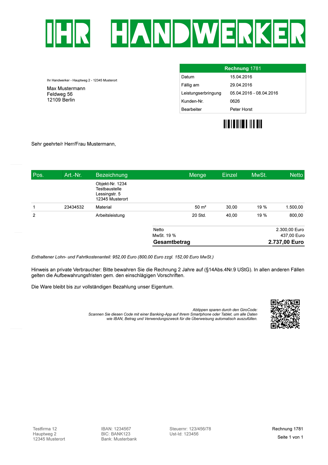 Painting software, craftsman software, invoice program for painters, software painters