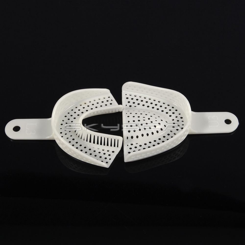 10 pcs Dental Impression Tray Plastic Denture Instruments plastic for teeth