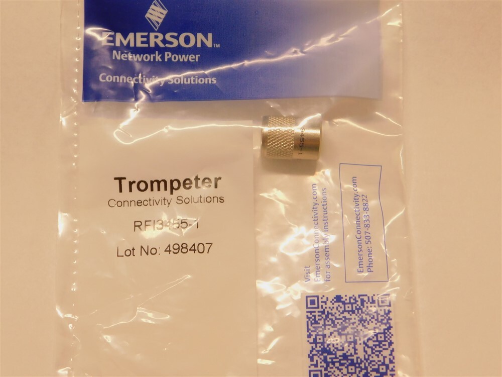 Emerson Trompeter RFI3455-1 Twinax Threaded Plug RFI Cap No Chain