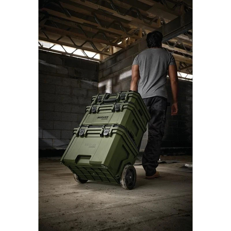Bunker Draper 9 Piece Load-Up Stacking Wheeled Mobile Toolbox System Case,31644