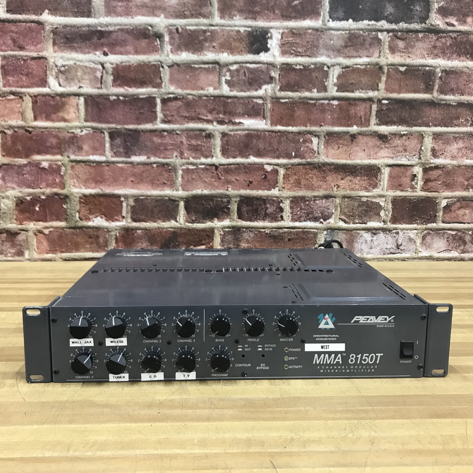 Peavey MMA 8150T 8 Channel Modular Mixer Amplifier (WORKS)