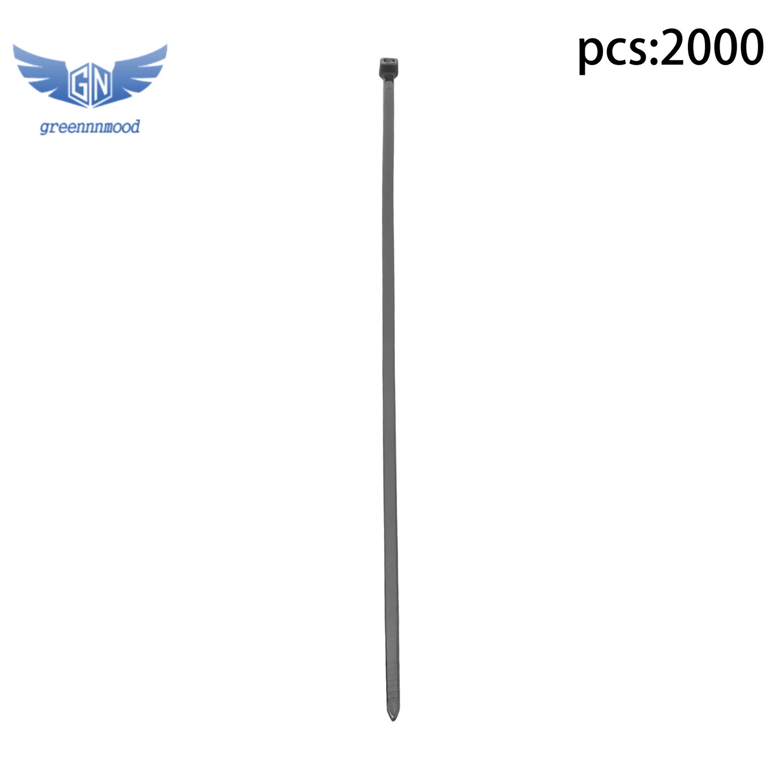 2000Pcs Self-Locking Cable Ties, 12 inch, Nylon, 40 lbs Tensile Strength