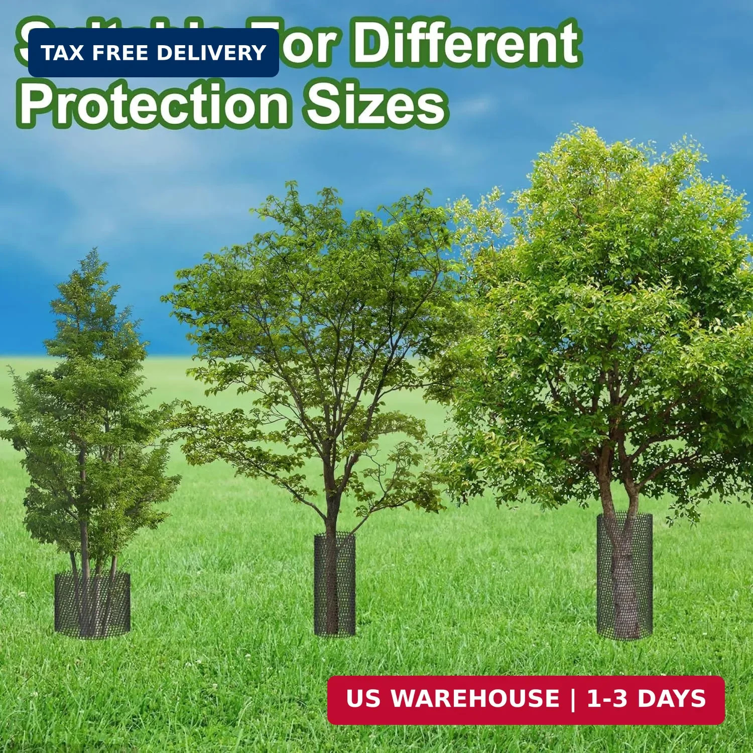 Watayo 20 Ft Mesh Tree Guard Trunk Protectors- Tree Bark Protector- Flexible Net
