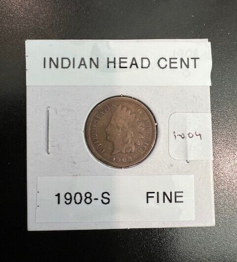 Indian Head | US Coin | Cent | Fill-a-book | 1908-S | #1-004