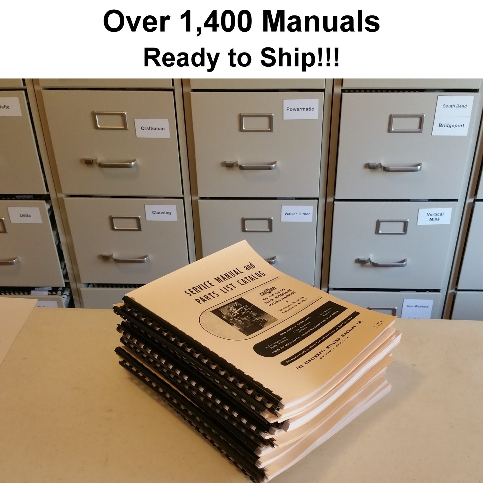 Cincinnati Cinel 60 Horizontal Milling Machine Operator Instructions Manual 1607