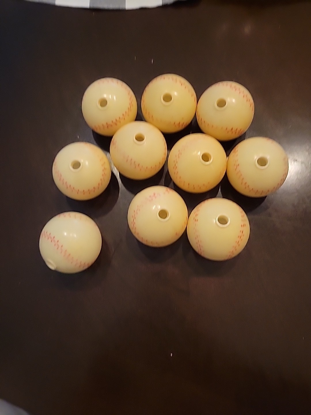 Vtg Blow Mold Baseballs Patio Plastic Light Covers