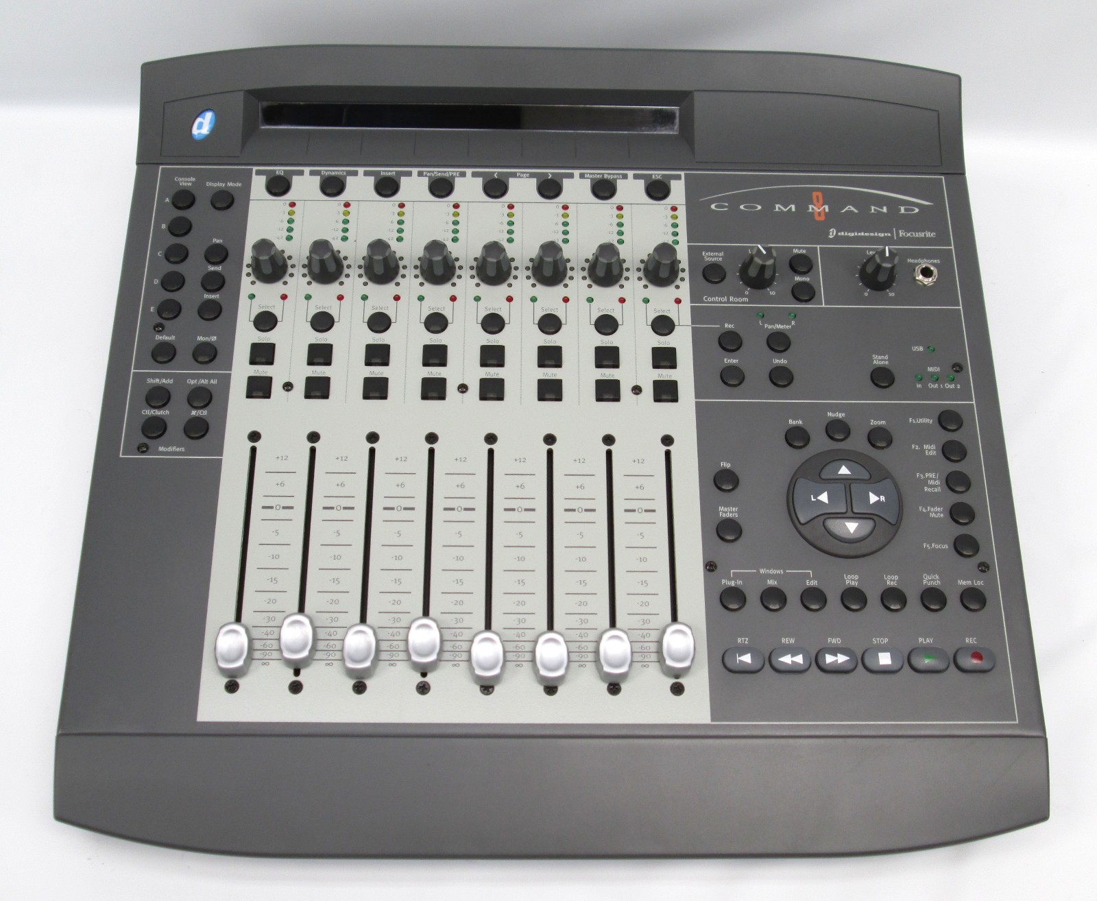 Digidesign Focusrite Command 8 Mixing Controller DAW Control Surface & PSU