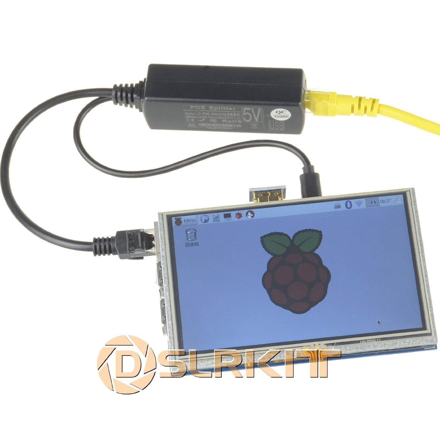 Active PoE Splitter Power Over Ethernet 48V to 5V 2.4A Micro USB Raspberry