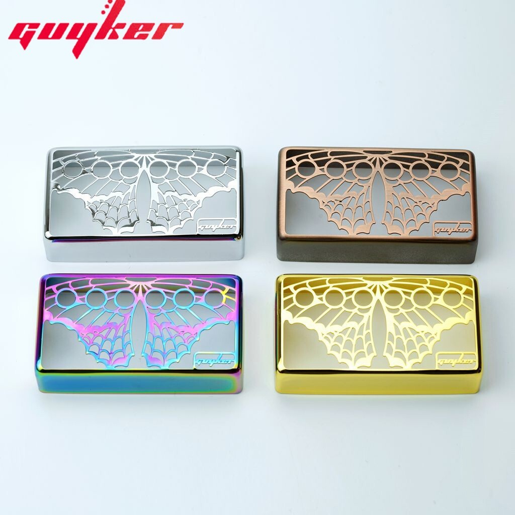 Guyker Pickup Cover Cupronickel Butterfly Hollow Out Pickups Frame For LP Guitar