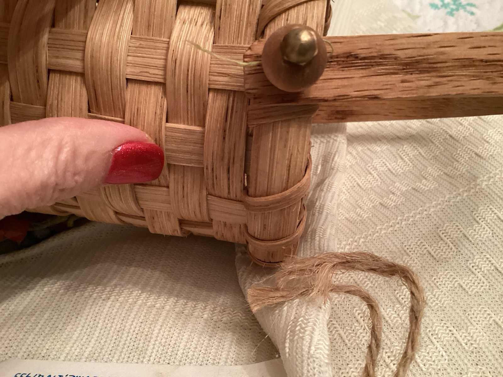 Vintage Wine Bottle Basket