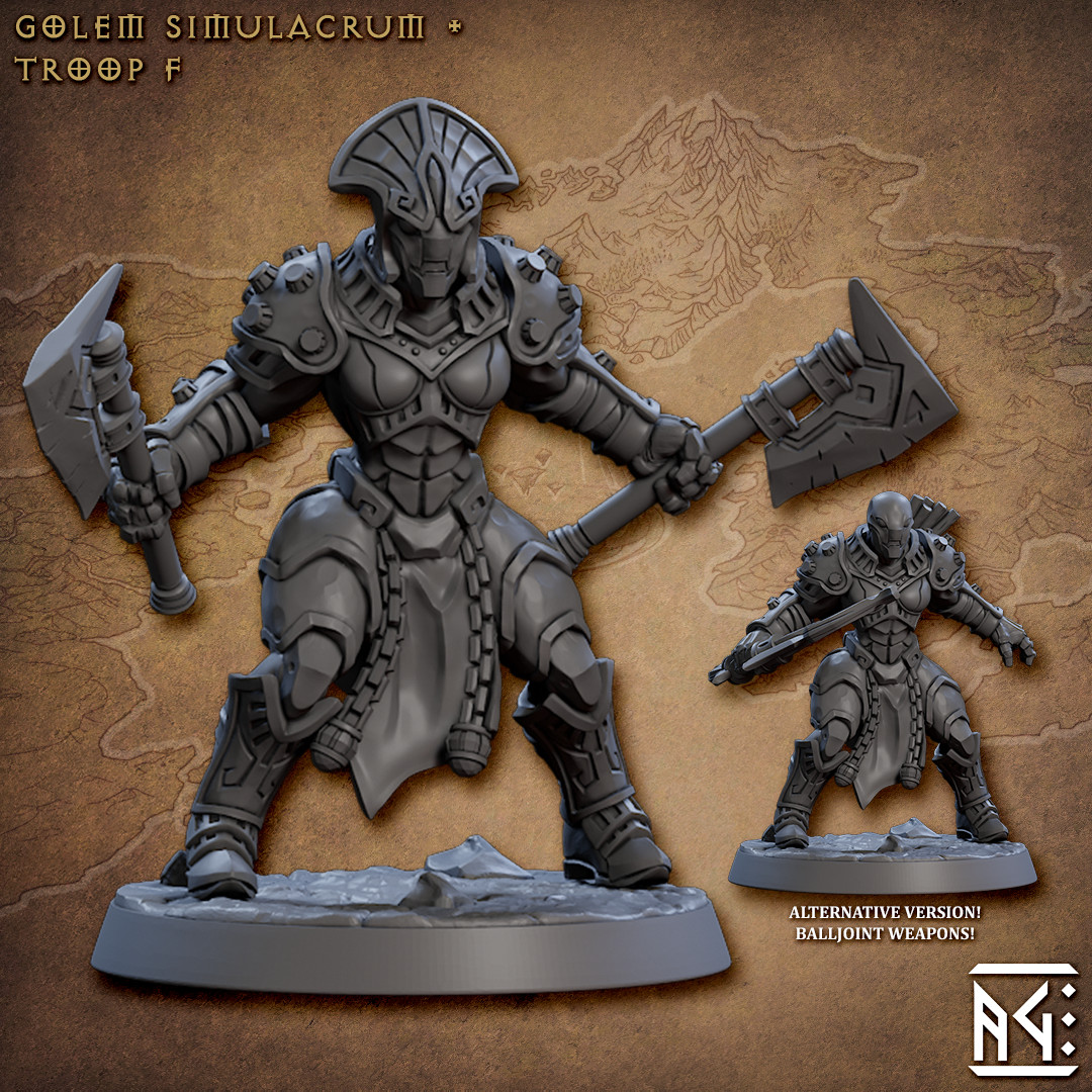 Golem Warforged F ALTERNATE - Ranger - Artisan Guild - Dungeons and Dragons
