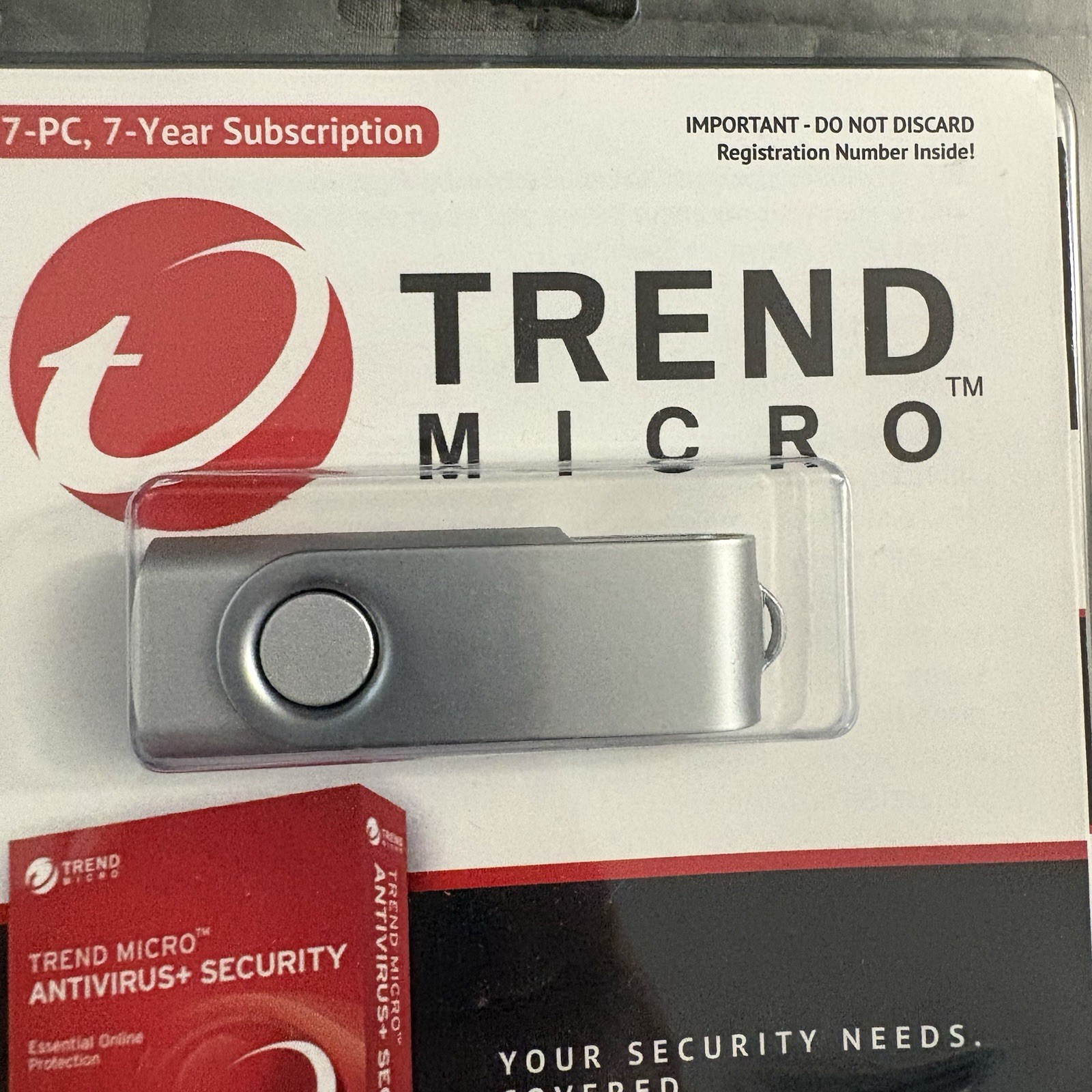 Tech Smart USA Trend Micro Antivirus+ Security software USB 7-PC