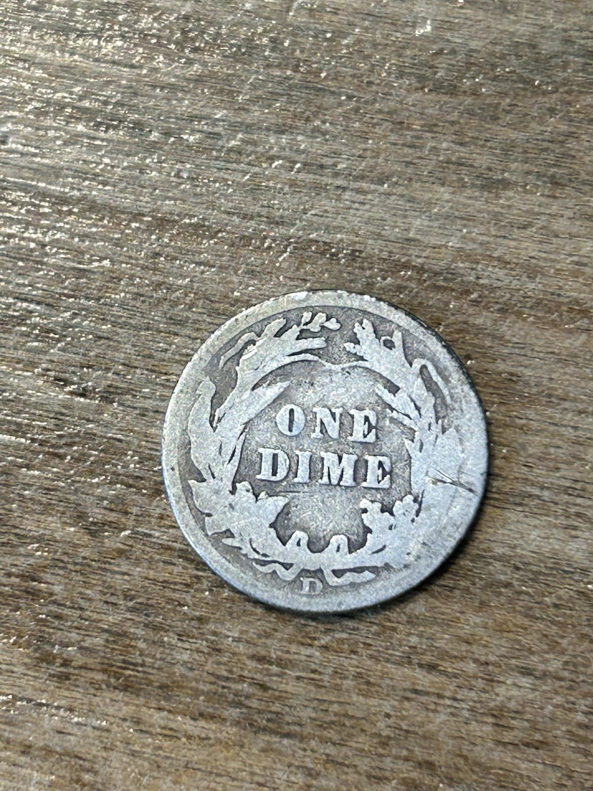 1908D Barber Dime G+