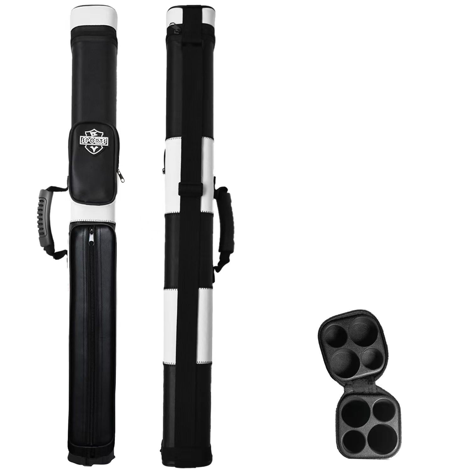 2x2 Hard cue case Square Pool Cue Billiard Stick Carrying Case