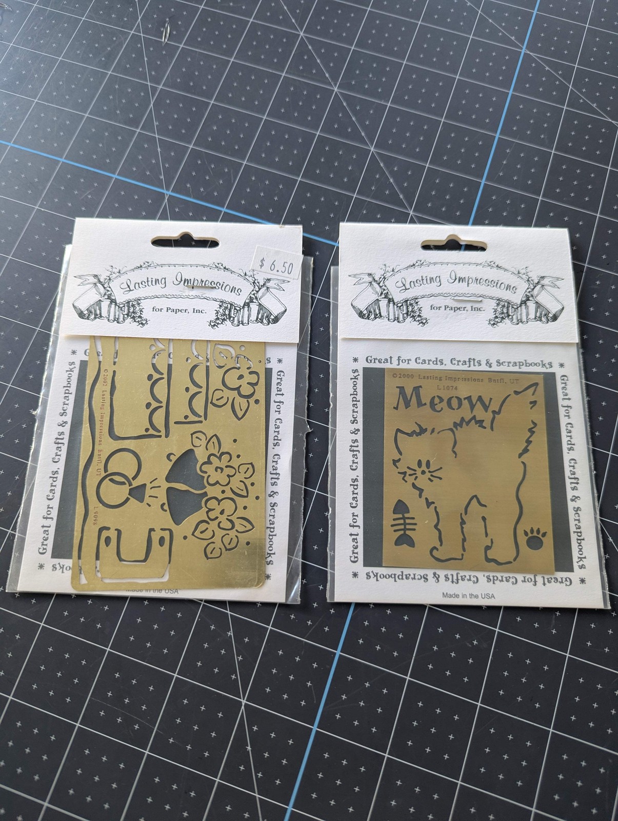 Set of 2 Lasting Impressions Embossing Stencils