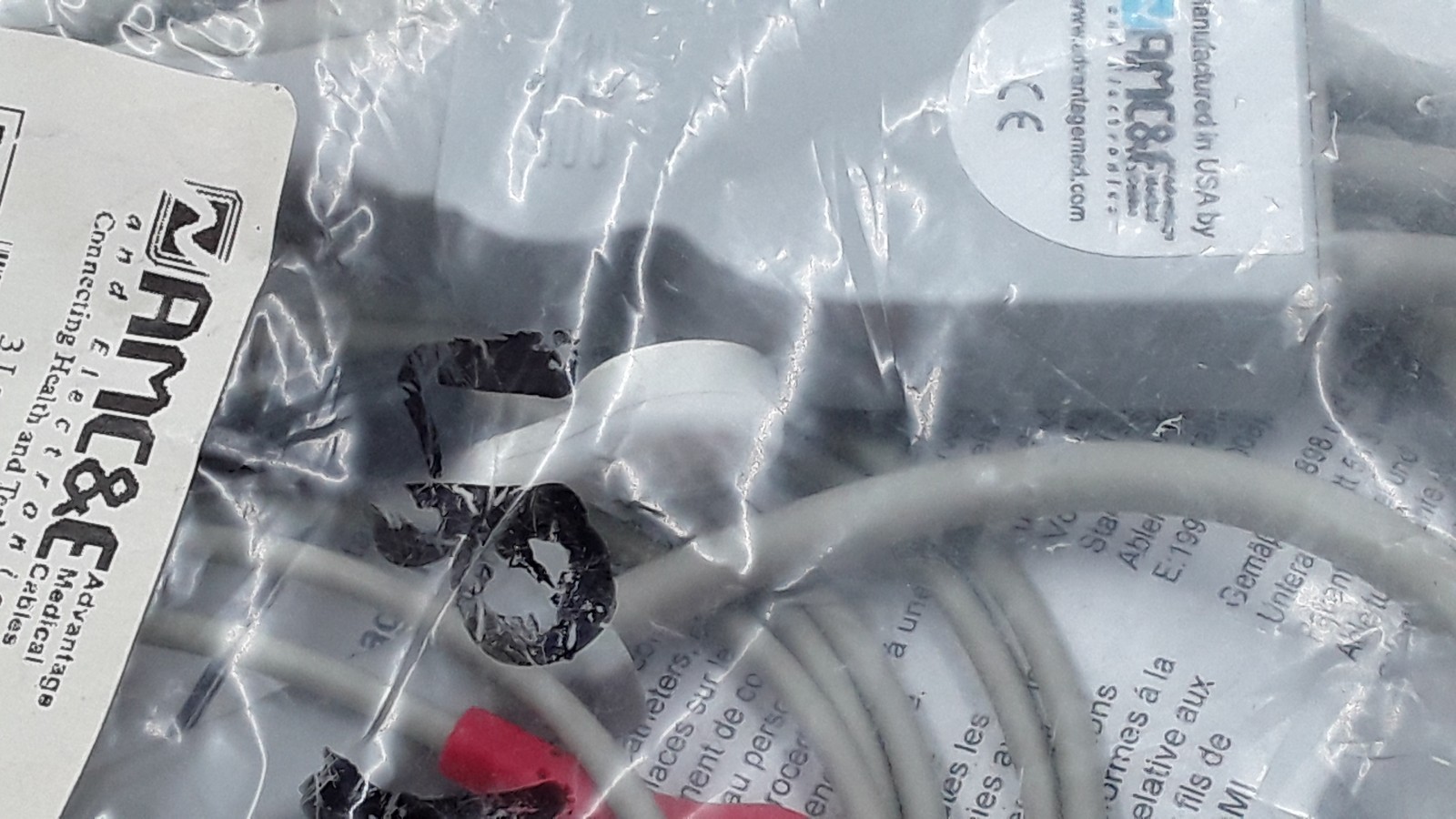 AMC&E 3LD ECG 90° LP12 Cable REF CB-72307R