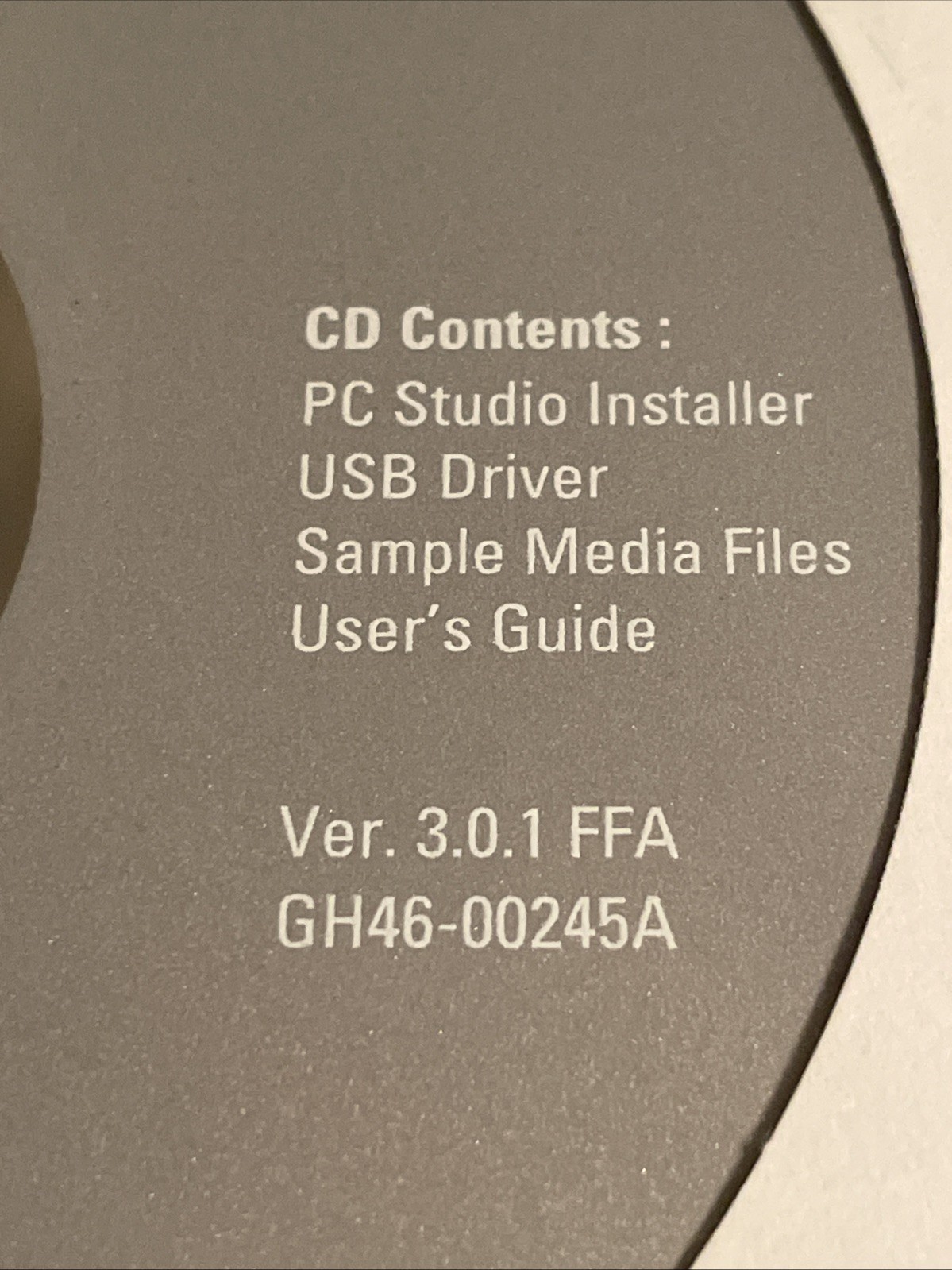 CD New Samsung PC Studio Installer Windows 2000 - XP - VISTA