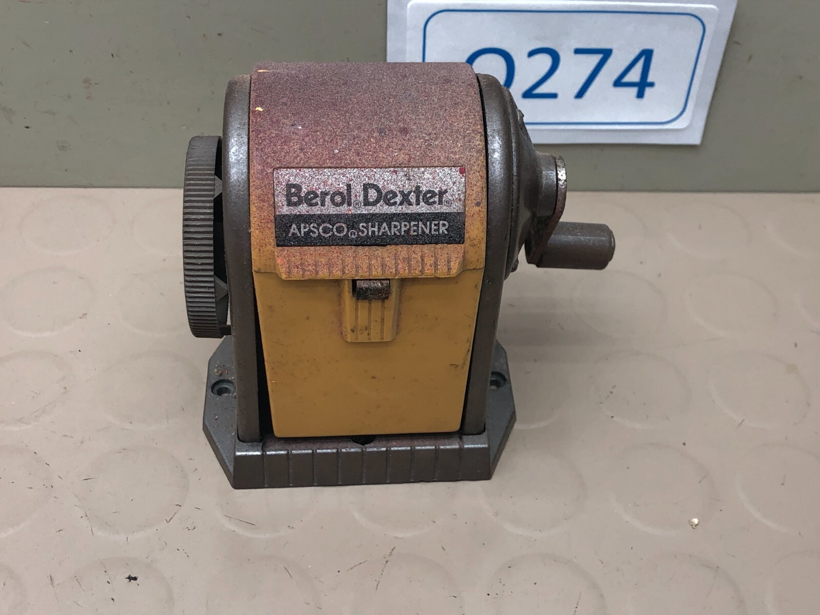 VINTAGE BEROL DEXTER APSCO PENCIL SHARPENER OFFICE ART DECO DECOR WORKING