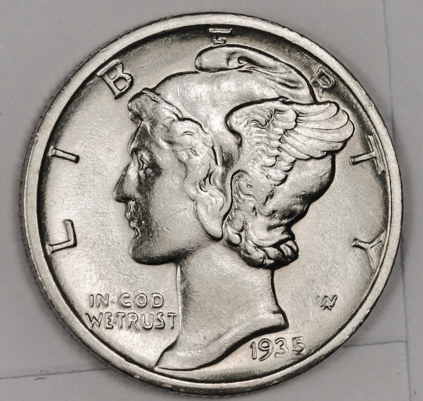 1935-D Mercury Silver Dime | Brilliant Uncirculated | 176989 Inv I