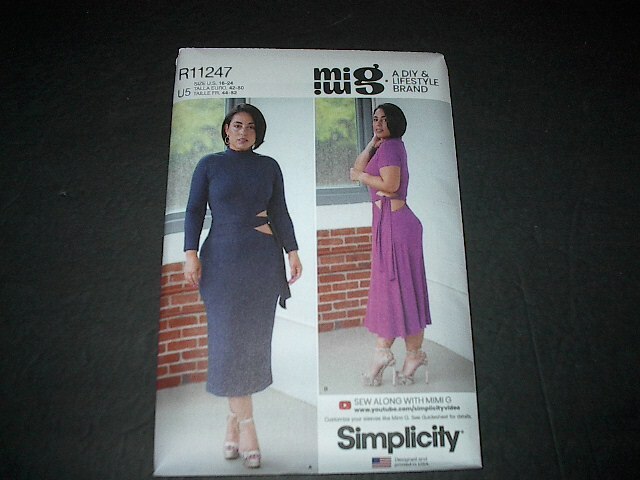 Simplicity Pattern 9370 Misses' Mimi G Style Knit Dress with Variations 16~24 UC
