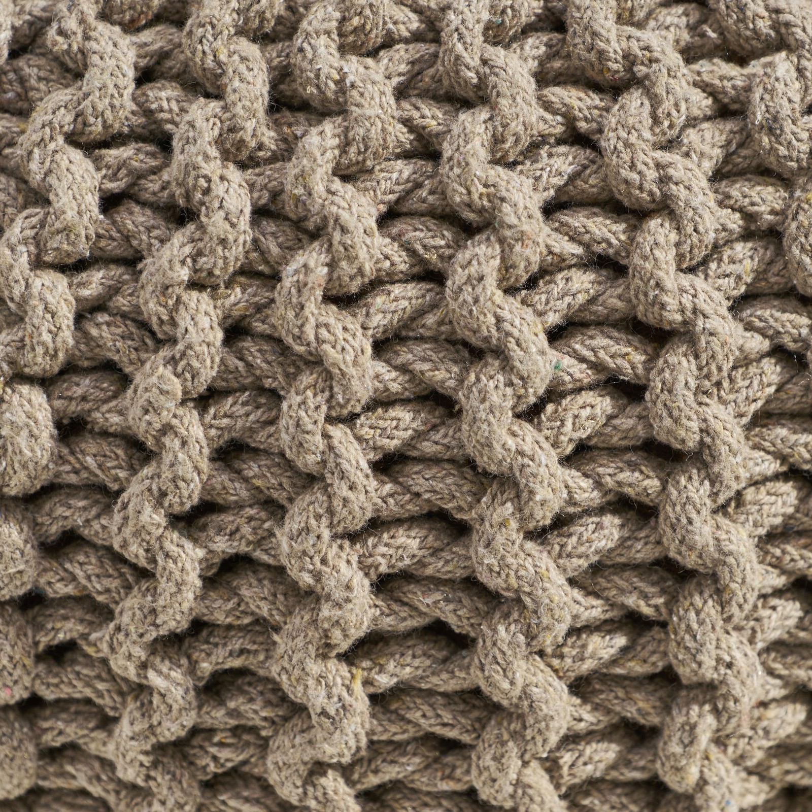 Moro Knitted Cotton 20 x 20 Round Pouf