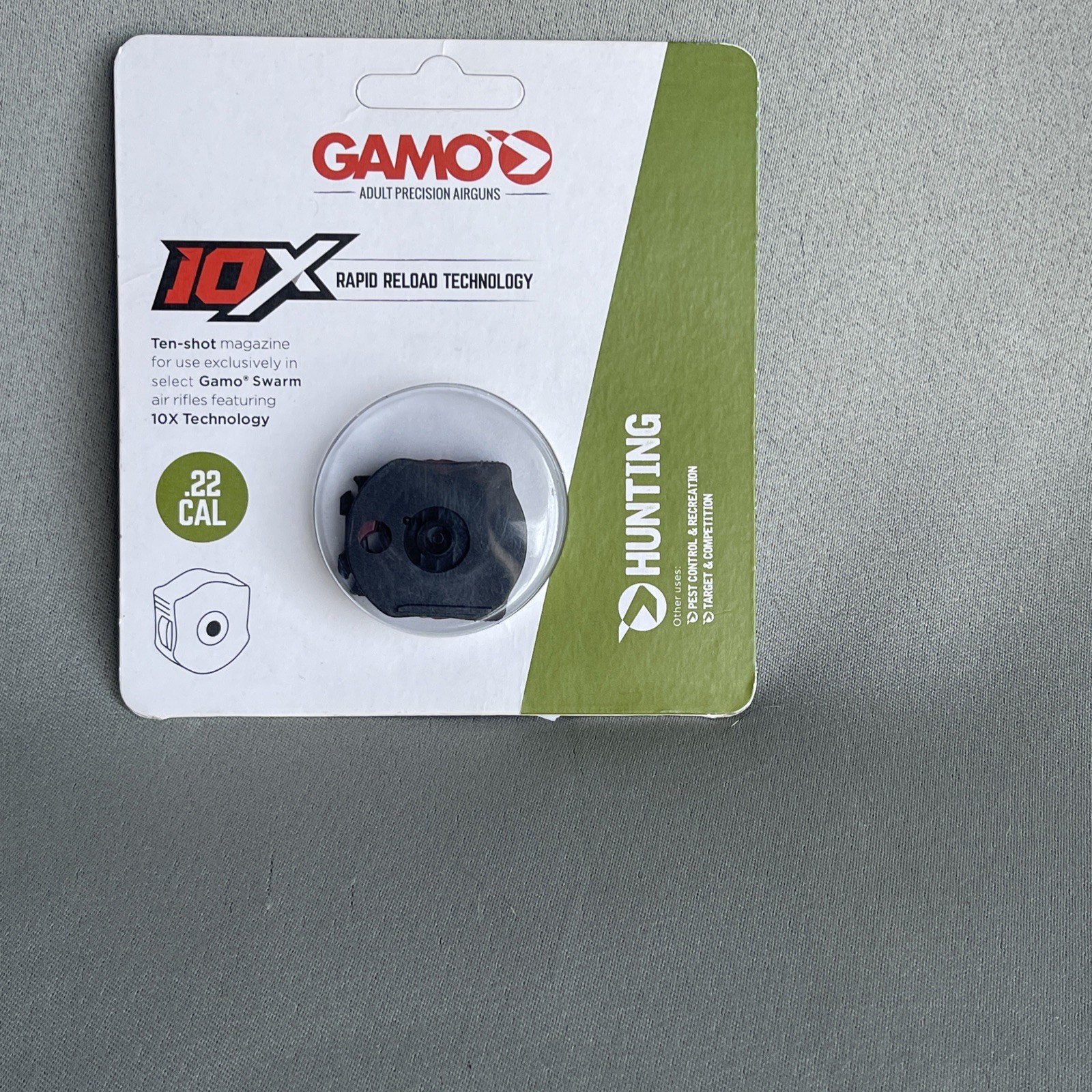 Gamo Swarm Quick Shot 10-Round Pellet Magazine for .22 Cal Air Rifle - 621258854