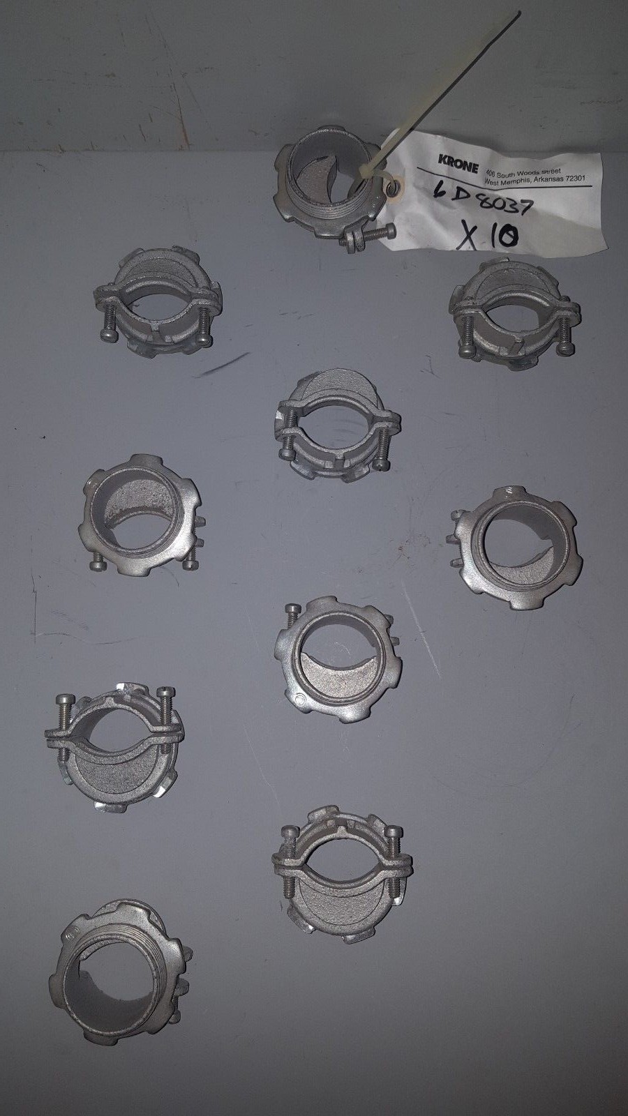 Lot of 10 Appleton Cable Conduit Screw-In Connector, 1-1/2" 6D8037