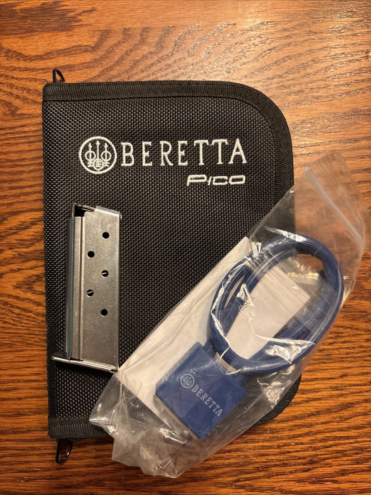 Beretta Pico 380 Magazine, Soft Case, And Lock
