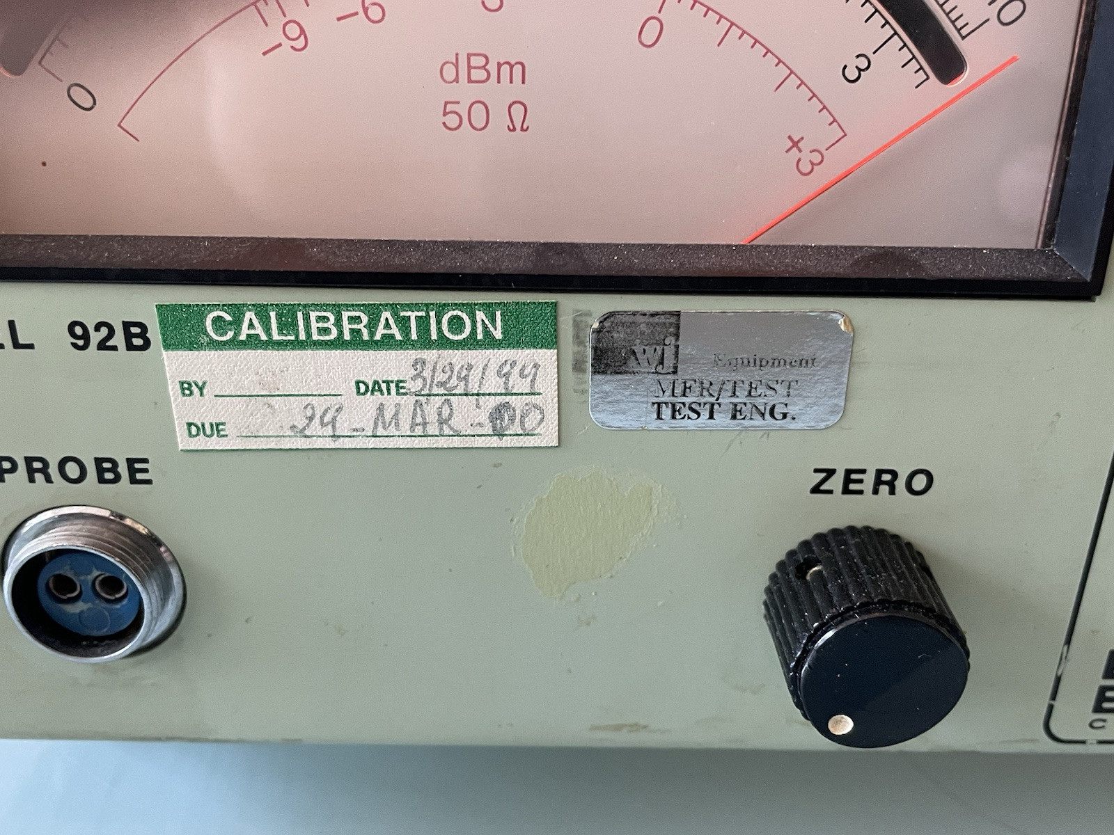 Boonton RF Millivolt Meter Model 92B No Probe Powers On As Is