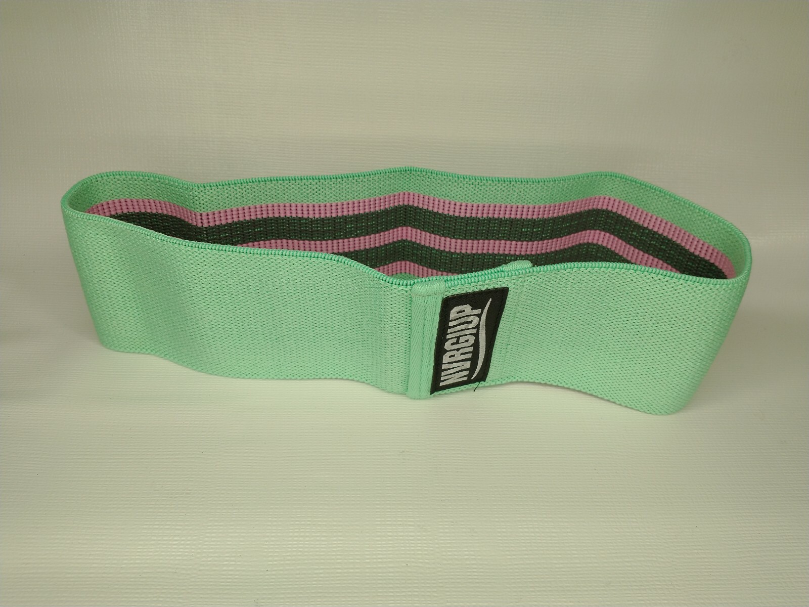 Never Give Up Resistance Band Aqua Nylon