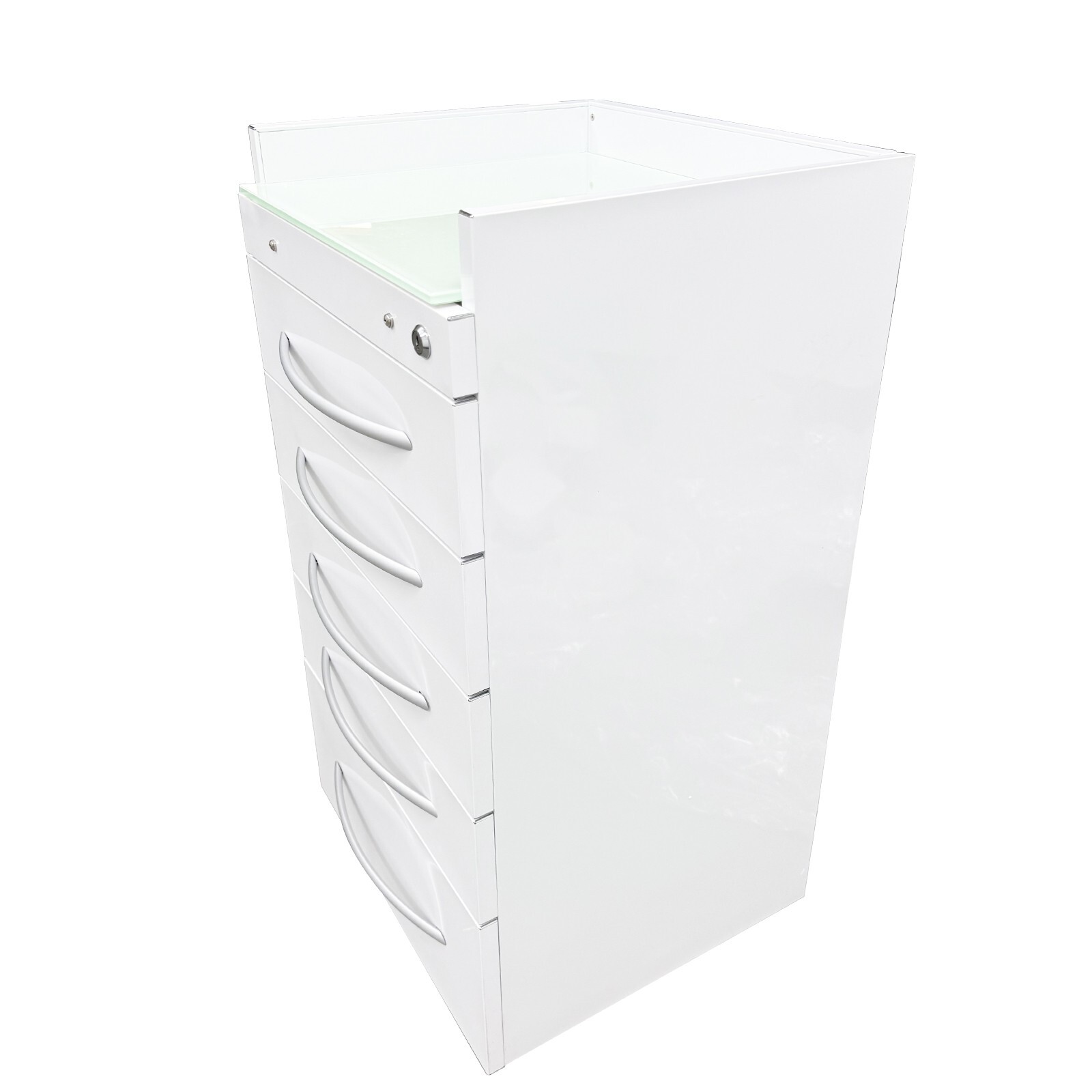 5DrawersDental Assistant's Mobile Cabinet Cart Medical Storage Trolley w/Divider