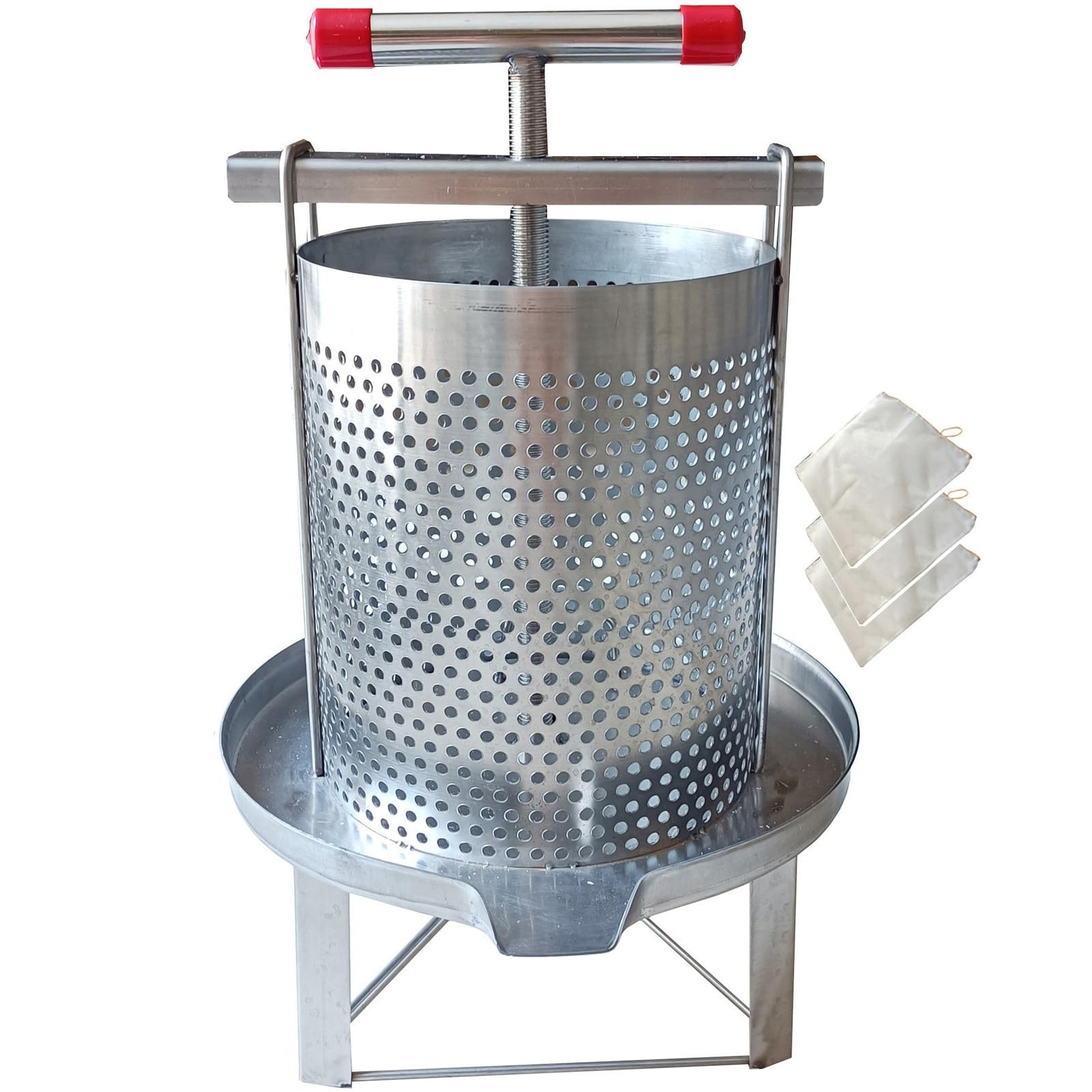 Honey Press Extractor Wax Machine Stainless Steel Honey Press Beeswax Machine...