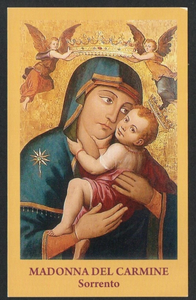 Holy card de la Virgin del Carmen santino image pieuses estampa