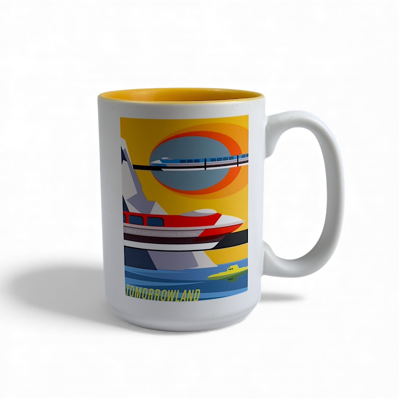 Disney Parks Tomorrowland Monorail Mug WonderGround Michael Murphy Artist Series