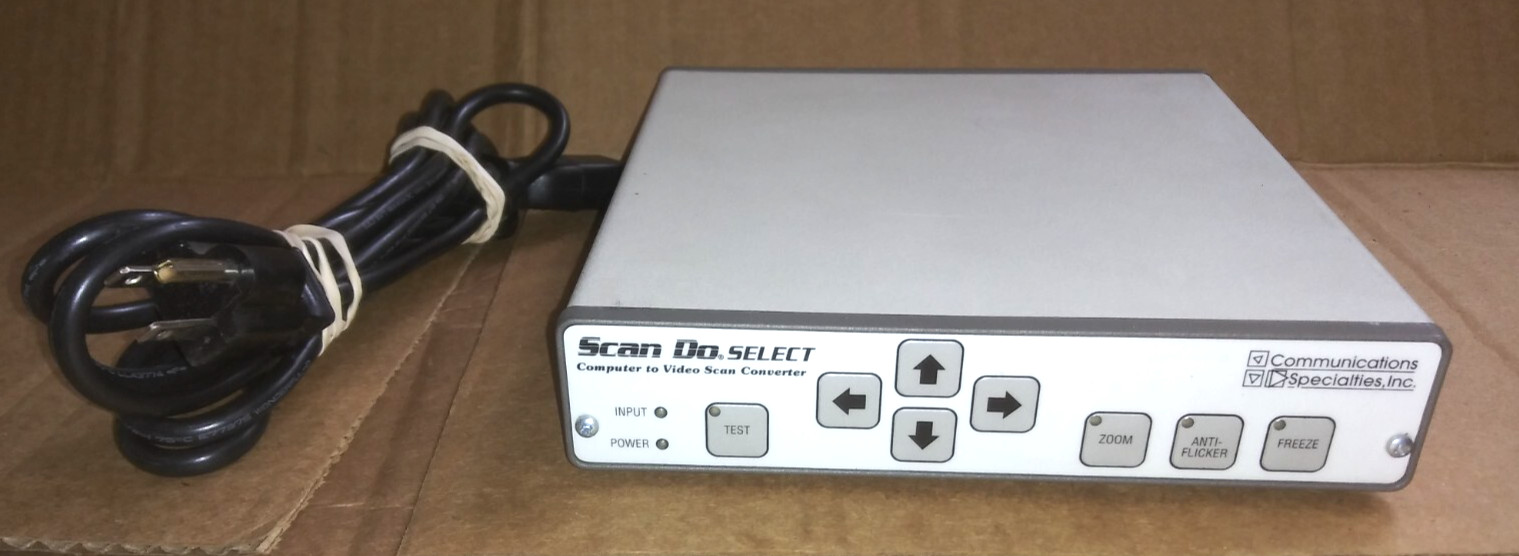 Communications Specialties Scan Do Select 1290 Scan Converter Computer to Video