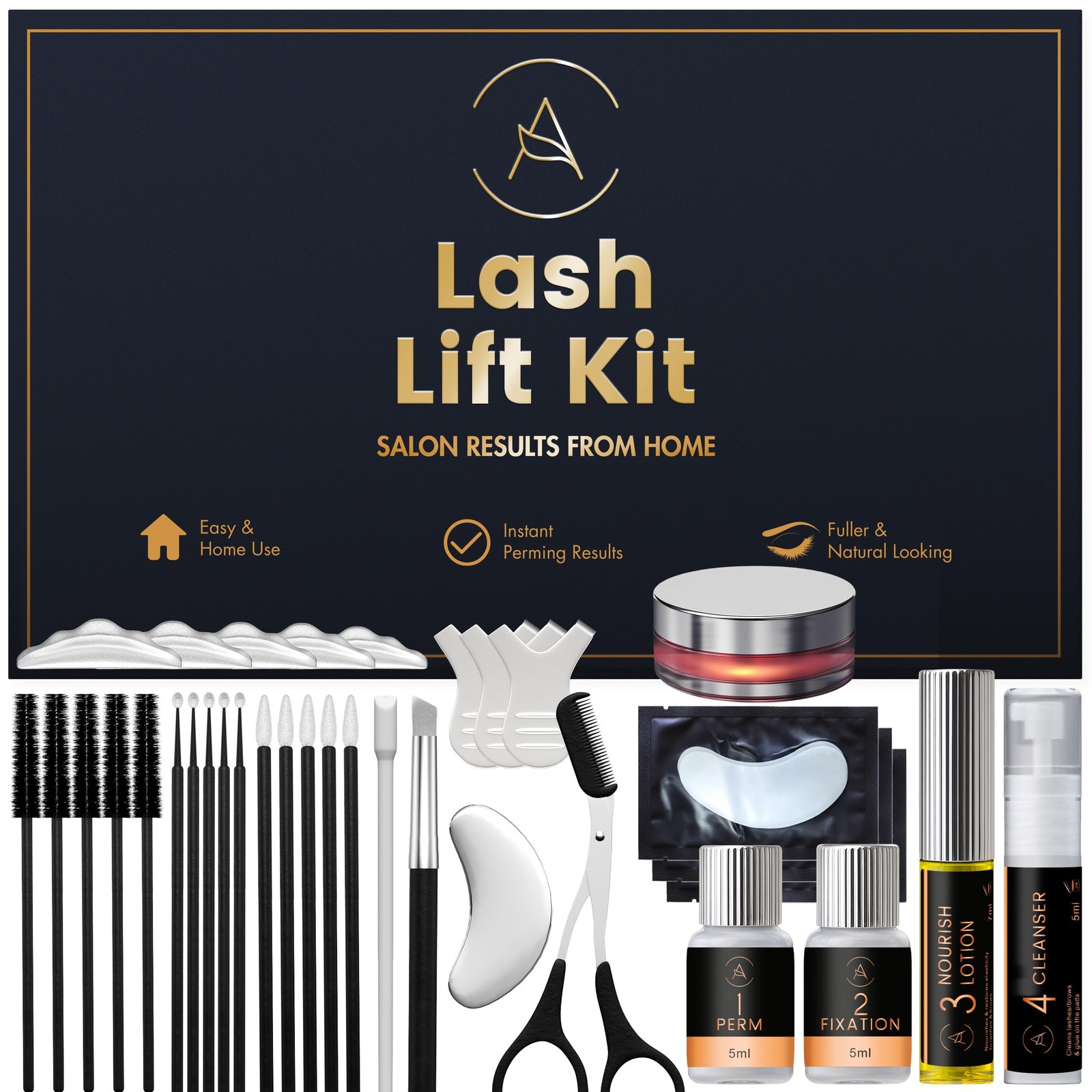 Lash Lift Kit Beginner Professional Lamination Safe Effective 15 Applications