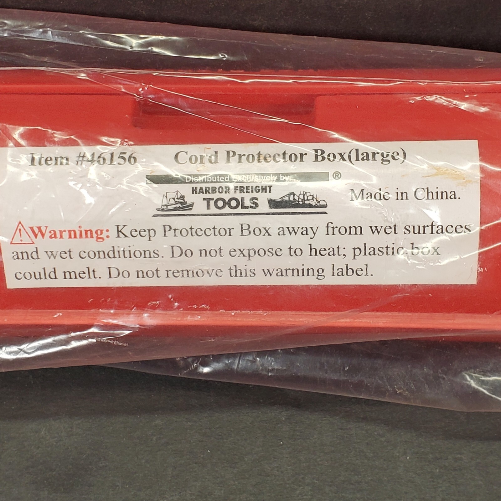 Harbor Freight CORD PROTECTOR BOX (LARGE) Item# 46156 New Sealed