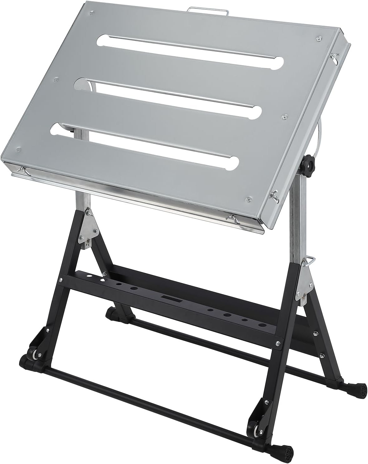 Folding Welding Table Duty Portable Welding Workbench 3 Adjustable Tilt Angles